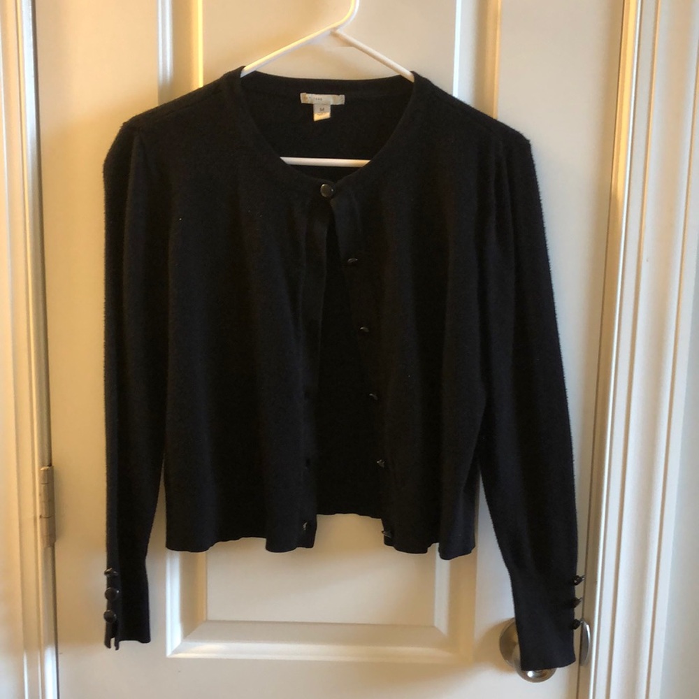 Black Cropped Cardigan